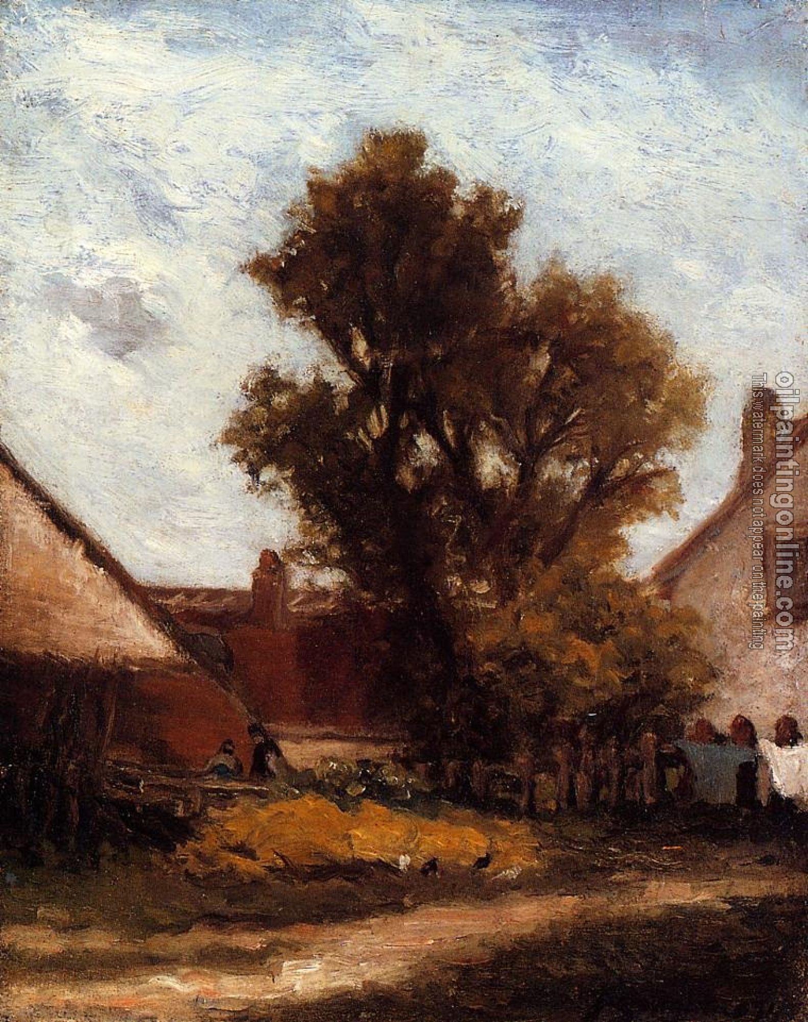 Gauguin, Paul - The Tree in the Farm Yard